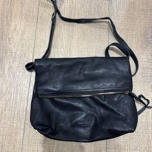 Margot Black Crossbody Bag with Gold Accents